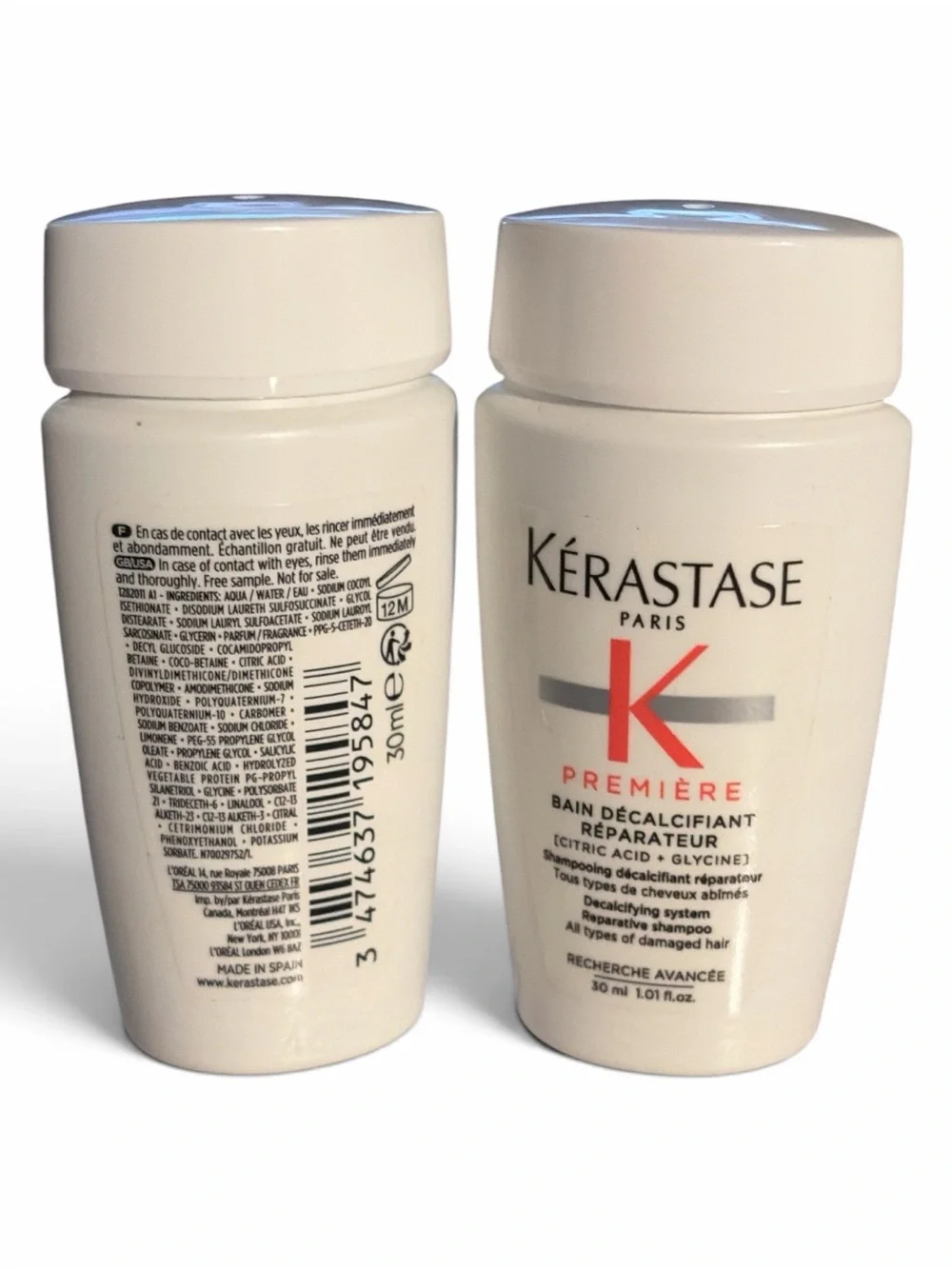 Kérastase Première Repairing Shampoo - Cream and Red Accents